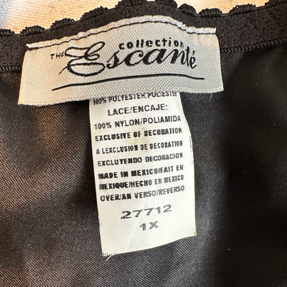 Escante woman’s black corset, size 1X - Picture 4 of 16
